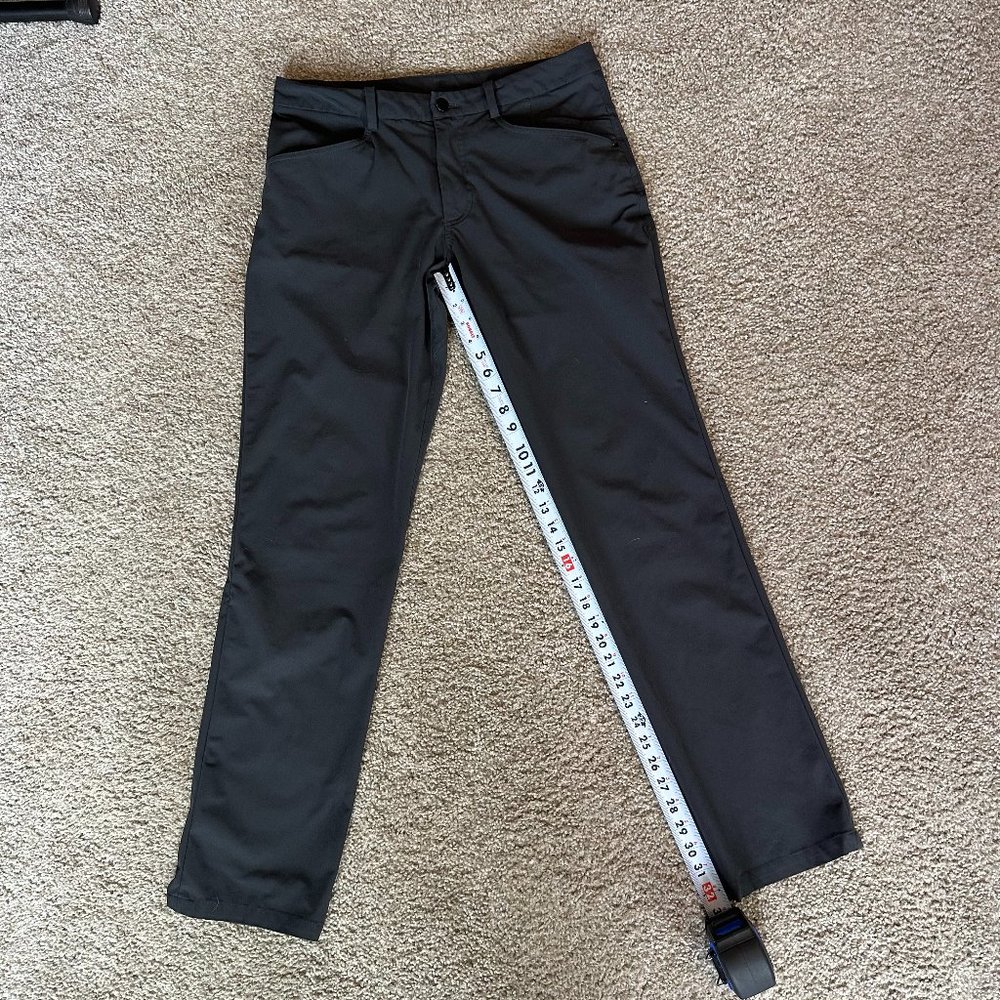 Lululemon ABC Pants Deep Coal Gray Warpstreme Size 34